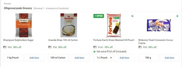 Flipkart Grocery Offers: Flipkart Rs. 1 Deal of Today - Buy Grocery ...