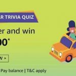 Amazon Car Trivia Quiz Answers Today – Play & Win ₹5,000 Pay Balance