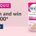 Amazon Veet Quiz Answers - Play & Win ₹10,000 Pay Balance