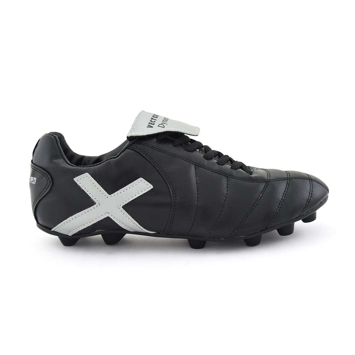 Vector X Dynamic 001 Football Shoes for Men's (Black/Silver)
