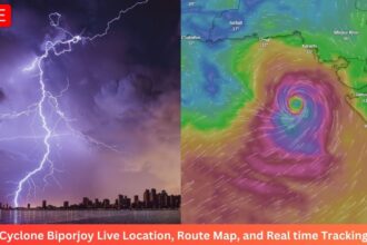 Cyclone Biporjoy Live Location, Route Map, and Real time Tracking