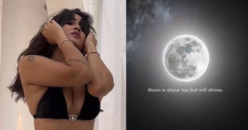 Moon is alone too but still shines by Sofia Ansari with Controversial Bikini Thong Images