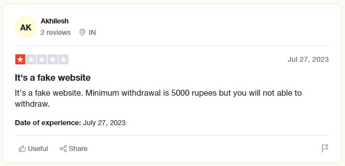 Can not withdraw money from rupeetube