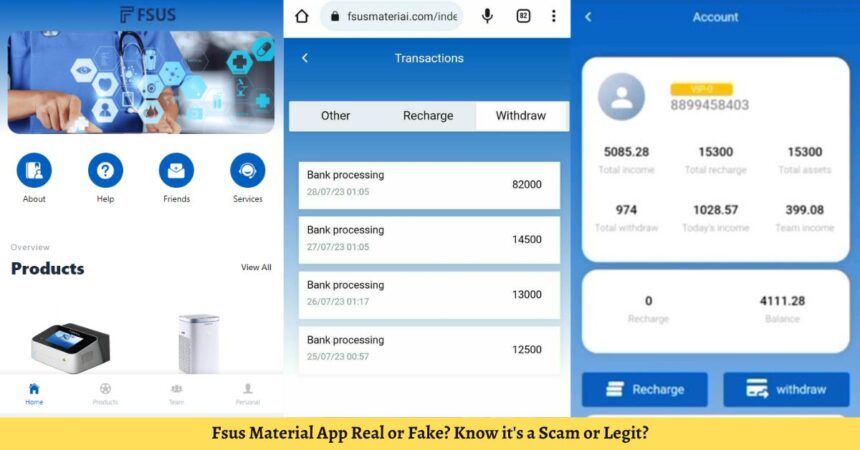 Fsus Material App Real or Fake? Know it's a Scam or Legit?