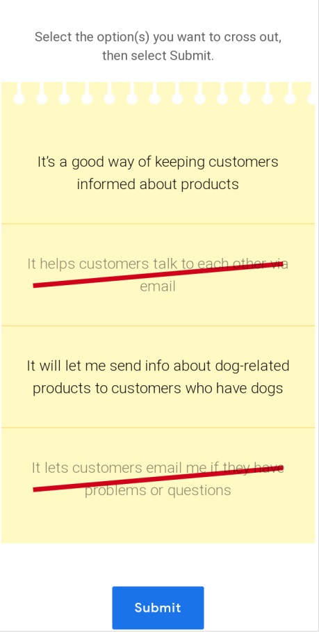 Answer: Steph Runs an Online Pet Supplies Shop, and She has Some Ideas About How Email Marketing Can Help Her Business. Two of Her Ideas are Correct and Two are Not. Can You Weed Out the Wrong Ones