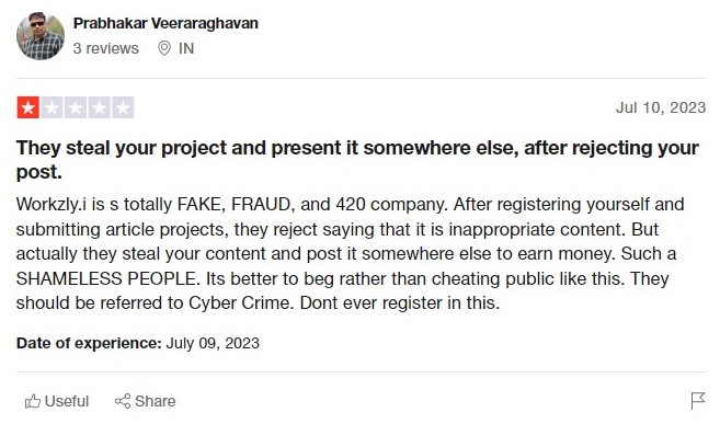 Why Do Users Consider Workzly a Scam