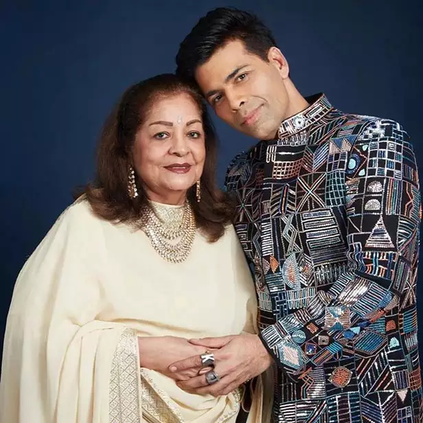 Mother Hiroo Johar - Karan's Biggest Supporter