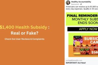 $1,400 Health Subsidy is Real or a Fake Health Credit Scam?