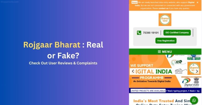 Rojgaarbharat.com is Fake or Real Typing Job? Check Reviews