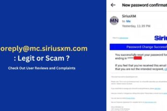 Email from noreply@mc.siriusxm.com: Is it a Scam or Legit?