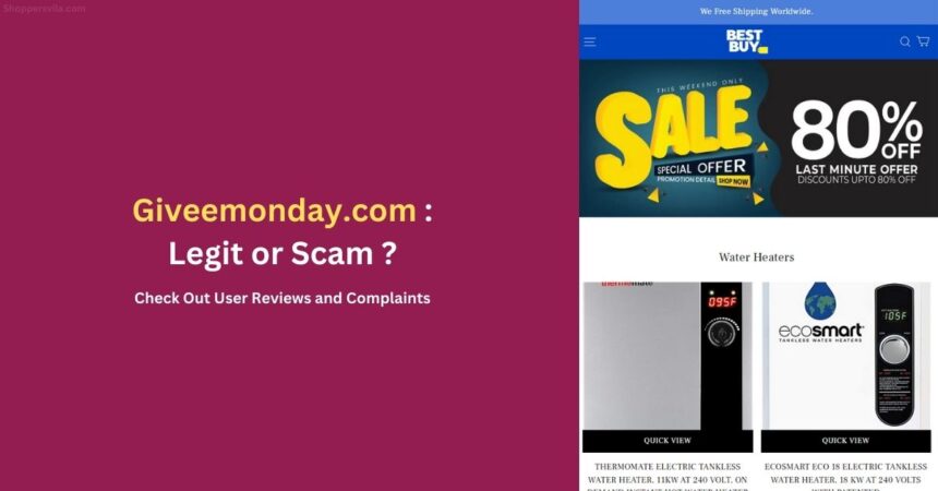 Giveemonday.com Scam Report: User Complaints & Reviews