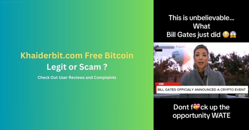 Khaiderbit.com Free Bitcoin Scam: User Complaints and Reviews