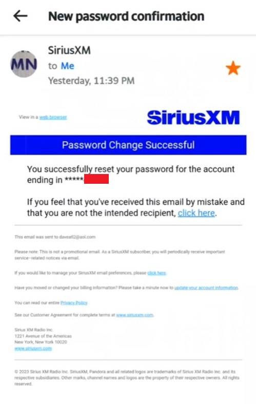 Security Rocked or Rolled? The Mysterious Emails from noreply@mc.siriusxm.com