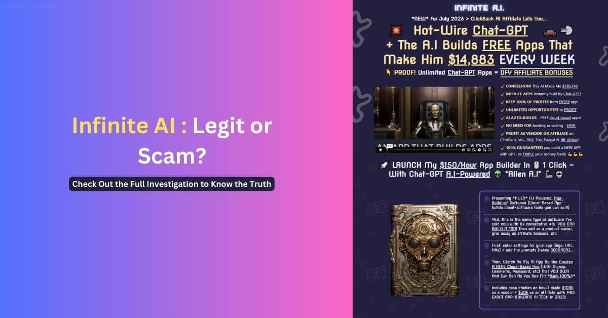 Infinite ai scam exposed is it legit software to build app 