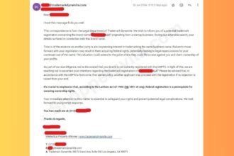 Trademark Dynamite Email Scam Targeting Business Owners