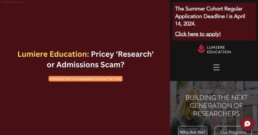 Lumiere Education Scandal: Pricey 'Research' or Admissions Scam?