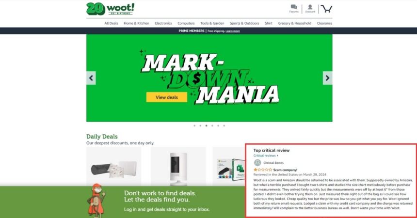 Exposing Amazon's Woot: User Complaints About Legitimacy