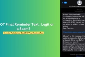 AZDOT Final Reminder Toll Scam: Don’t Fall for It!