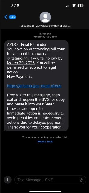 AzDOT Final Reminder Text