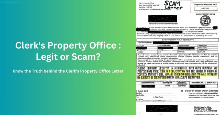 Clerk's Property Office Scam Spreads Across the Nation