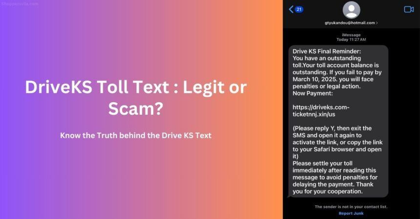 DriveKS Toll Scam Text Targets Thousands of Kansas Drivers