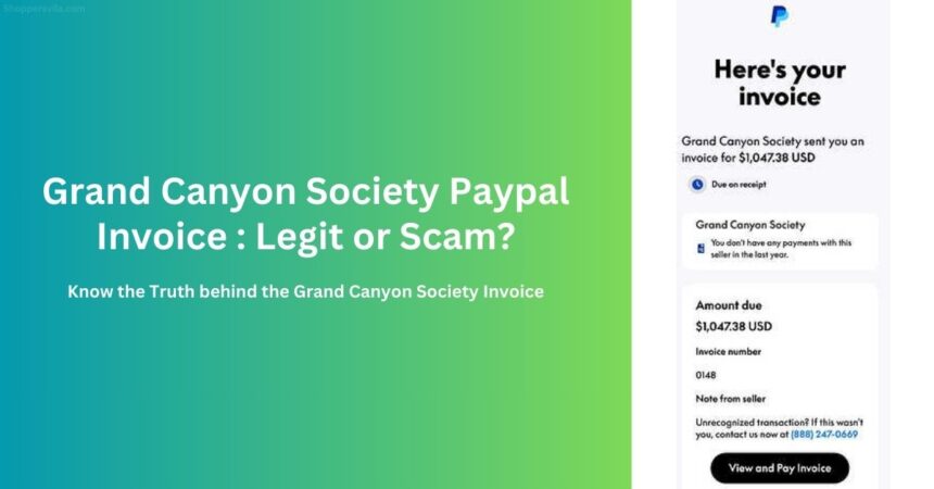 Grand Canyon Society Paypal Invoice: Is it a DocuSign Scam?
