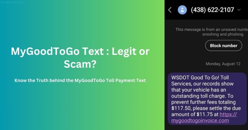 MyGoodToGo Toll Scam Text Hits Thousands WA Drivers