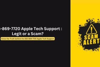 Is 833-869-7720 Legit or the Apple Tech Support Scam?