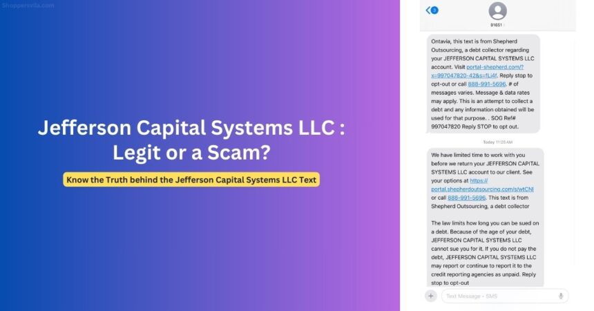 Jefferson Capital Systems LLC: Legitimate Collector or a Scam?