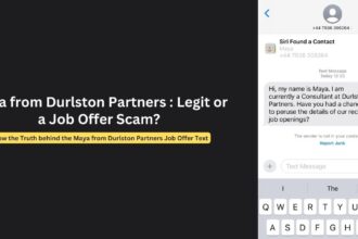 Maya from Durlston Partners Job Offer: Is it a Scam Text?