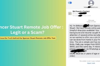 Spencer Stuart Recruiting Scam: Fake Remote Job Offer Text