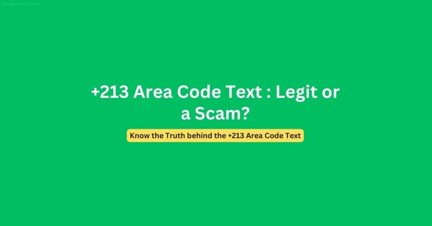 +213 Area Code Scam Truth Behind Those Random Texts