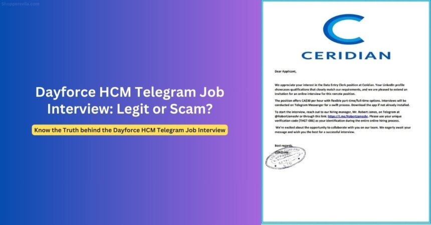 Beware of Fake Dayforce HCM Telegram Job Interview Scams