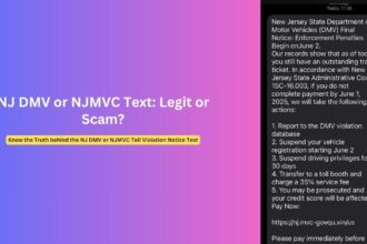 NJ DMV or NJMVC Text Scam Alert: Protect Yourself Now