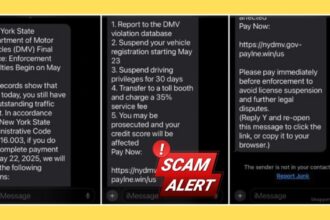 NYS DMV Final Notice Text Scam Alert: Protect Yourself