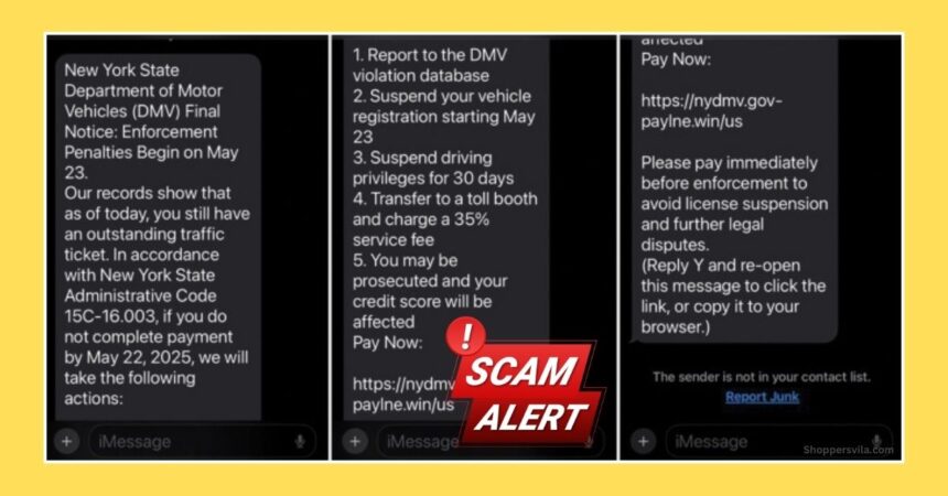 NYS DMV Final Notice Text Scam Alert: Protect Yourself