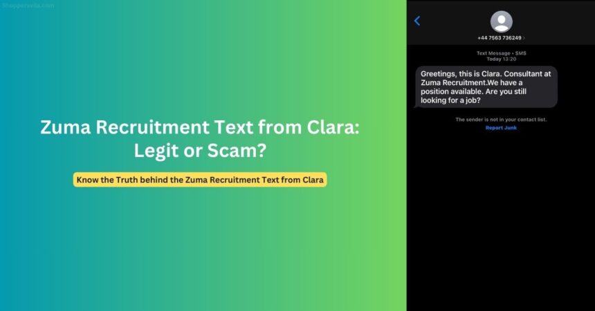 Zuma Recruitment Text from Clara: Is it a Scam