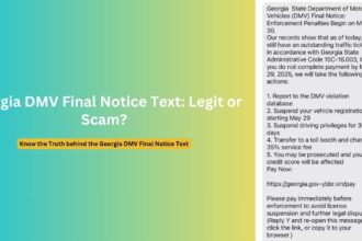 Georgia DMV Final Notice Text Scam Exposed: Protect Yourself