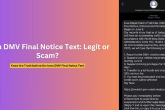 Iowa DOT Warns DMV Final Notice Text Scam Alert