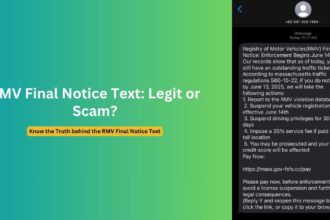 RMV Final Notice Text Scam Alert: Protect Yourself