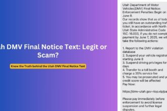 Utah DMV Final Notice Text Scam Alert - Don't Be Fooled