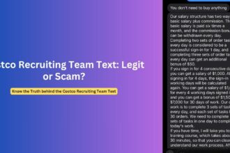 Costco Recruiting Team Text: Legit Job Offer or Scam?